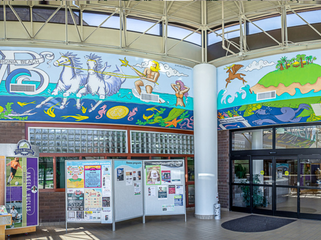 Great Neck Rec Center Mural for Public Art Page Slider