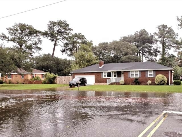 Eastern Shore Drive Minor ponding with tide gate protection