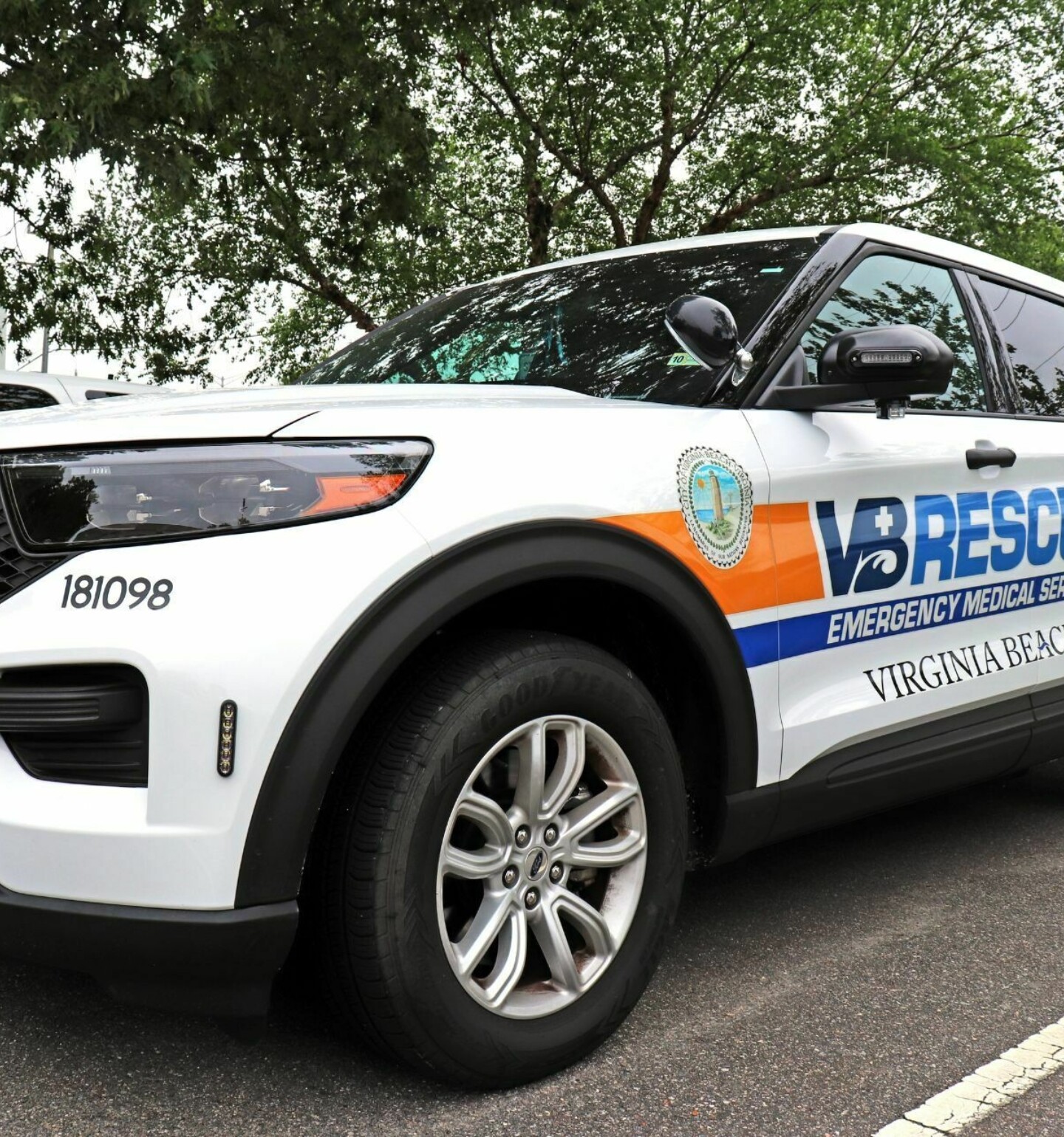 VB Rescue logo on vehicle