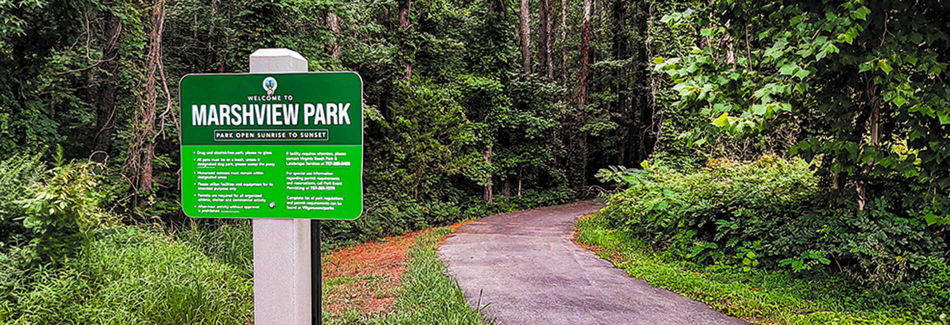 Marshview Park Entrance Sign