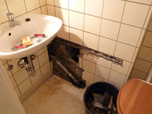 Damaged Plumbing in Toilet