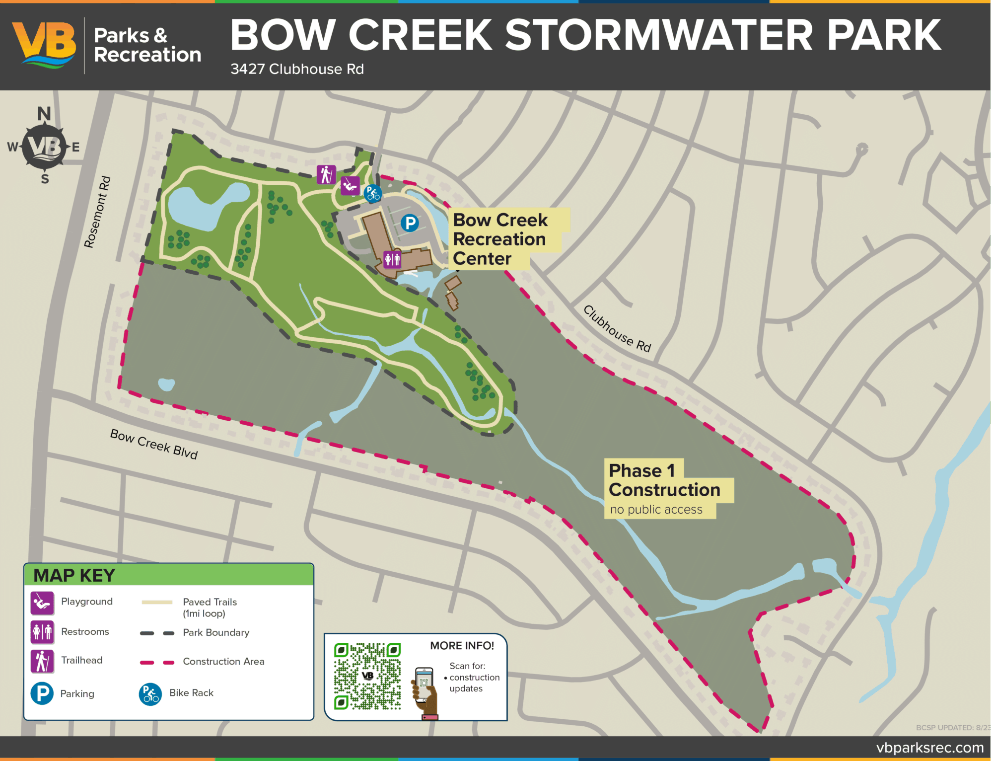 Bow Creek Stromwater Park Map