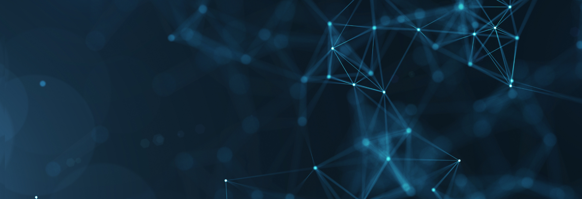 Abstract geometric shapes on dark blue background