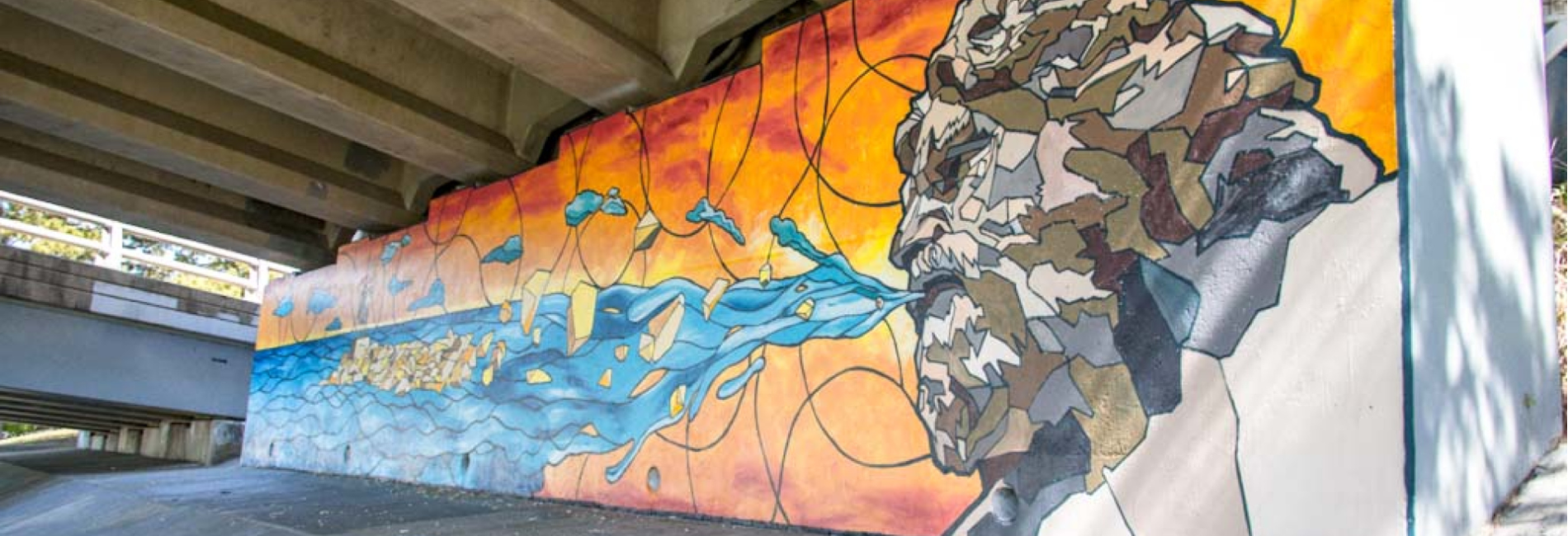 King Neptune mural
