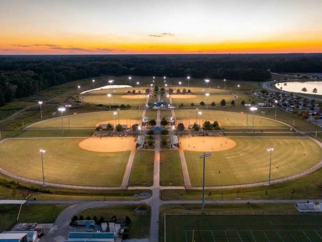 PAAC Gallery Baseball Fields Aerial View
